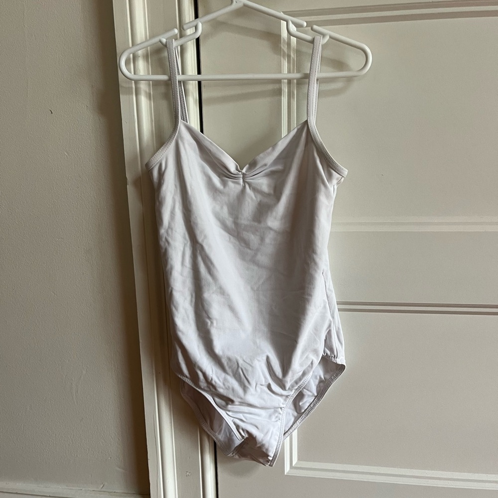 Wear Moi white Abbie Leotard Child size 12/14